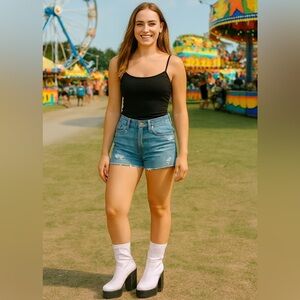 ASOS Collection Truffle Rose Pink Sock Chunky Boots- Size 7